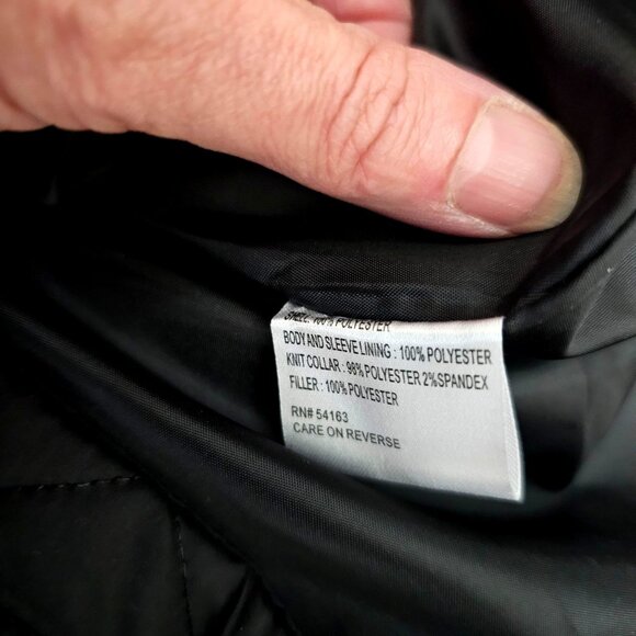 Calvin Klein Quilted Black Jacket XL Woman's - Picture 12 of 12